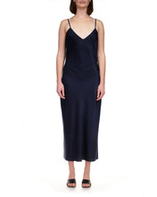 Load image into Gallery viewer, Midi Navy Slip Dress
