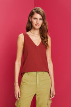 Load image into Gallery viewer, V-Neck Tank - Terracotta