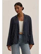 Load image into Gallery viewer, Iman Linen Blazer in White