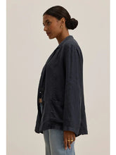 Load image into Gallery viewer, Iman Linen Blazer in White