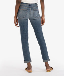 Rachael Mom Jean with Roll (Cleanse Wash)