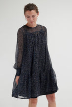 Load image into Gallery viewer, Printed Dress with Sheer Sleeves
