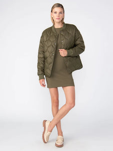 Olive Quilted Jacket