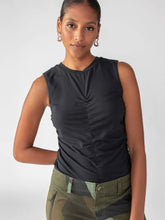 Load image into Gallery viewer, Ruched Black Tank